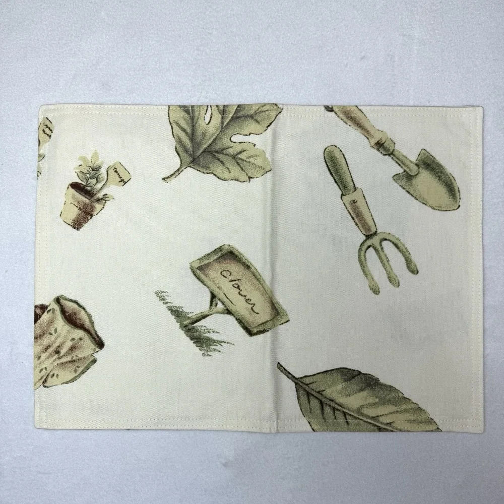 Pfaltzgraff Naturewood Placemats Set Of 4 Garden Leaves Birdhouse 12